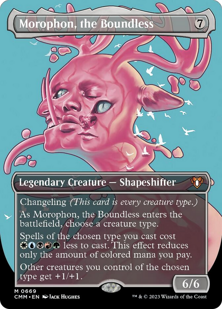 Morophon, the Boundless (Borderless Profile) [Commander Masters] | Yard's Games Ltd