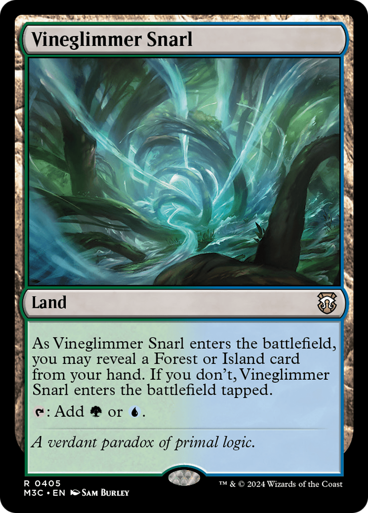 Vineglimmer Snarl (Ripple Foil) [Modern Horizons 3 Commander] | Yard's Games Ltd