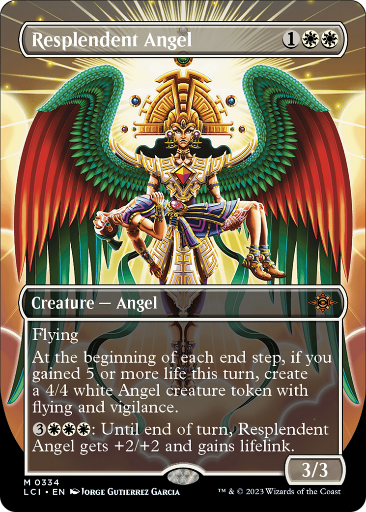 Resplendent Angel (Borderless) [The Lost Caverns of Ixalan] | Yard's Games Ltd