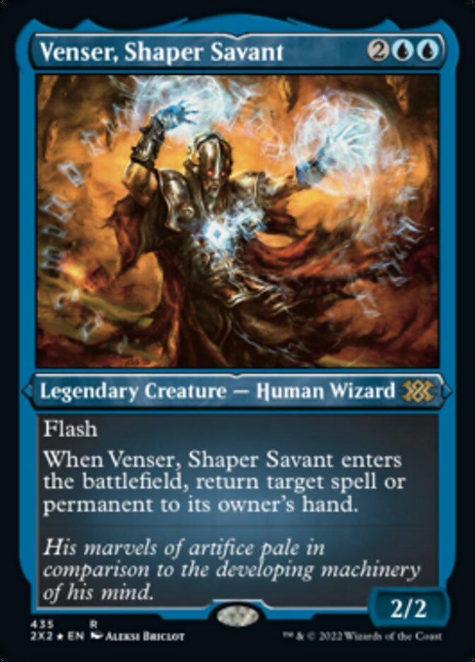 Venser, Shaper Savant (Foil Etched) [Double Masters 2022] | Yard's Games Ltd