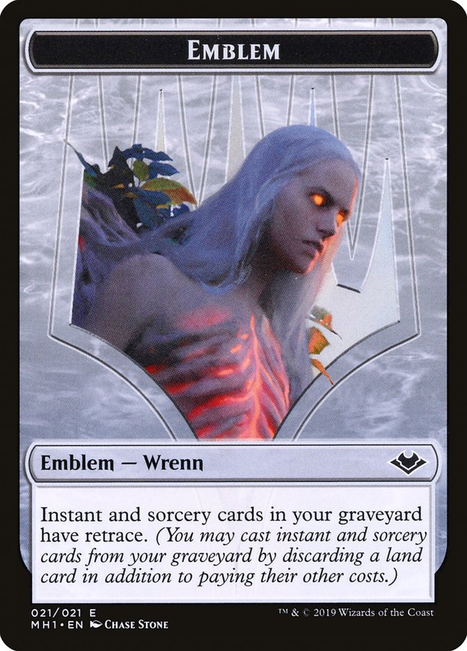 Elemental (008) // Wrenn and Six Emblem (021) Double-Sided Token [Modern Horizons Tokens] | Yard's Games Ltd