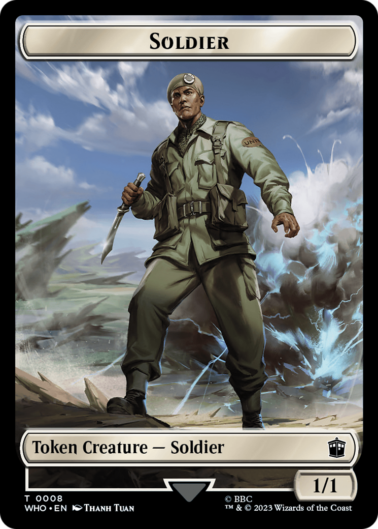 Soldier // Treasure (0028) Double-Sided Token [Doctor Who Tokens] | Yard's Games Ltd