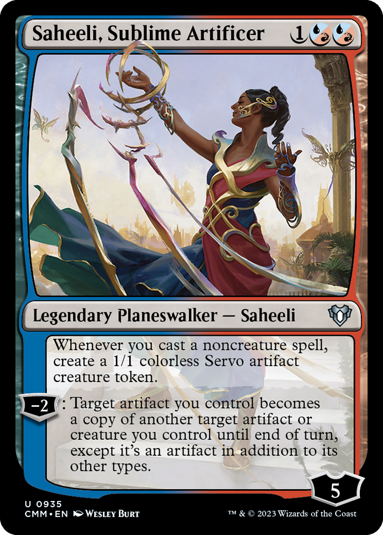 Saheeli, Sublime Artificer [Commander Masters] | Yard's Games Ltd