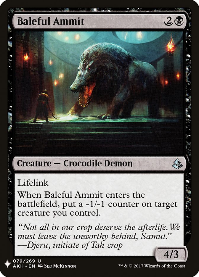 Baleful Ammit [Mystery Booster] | Yard's Games Ltd