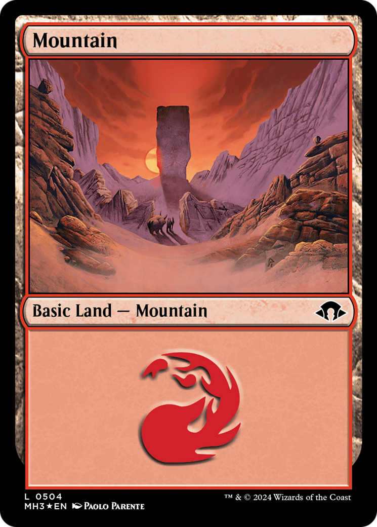 Mountain (0504) (Ripple Foil) [Modern Horizons 3] | Yard's Games Ltd