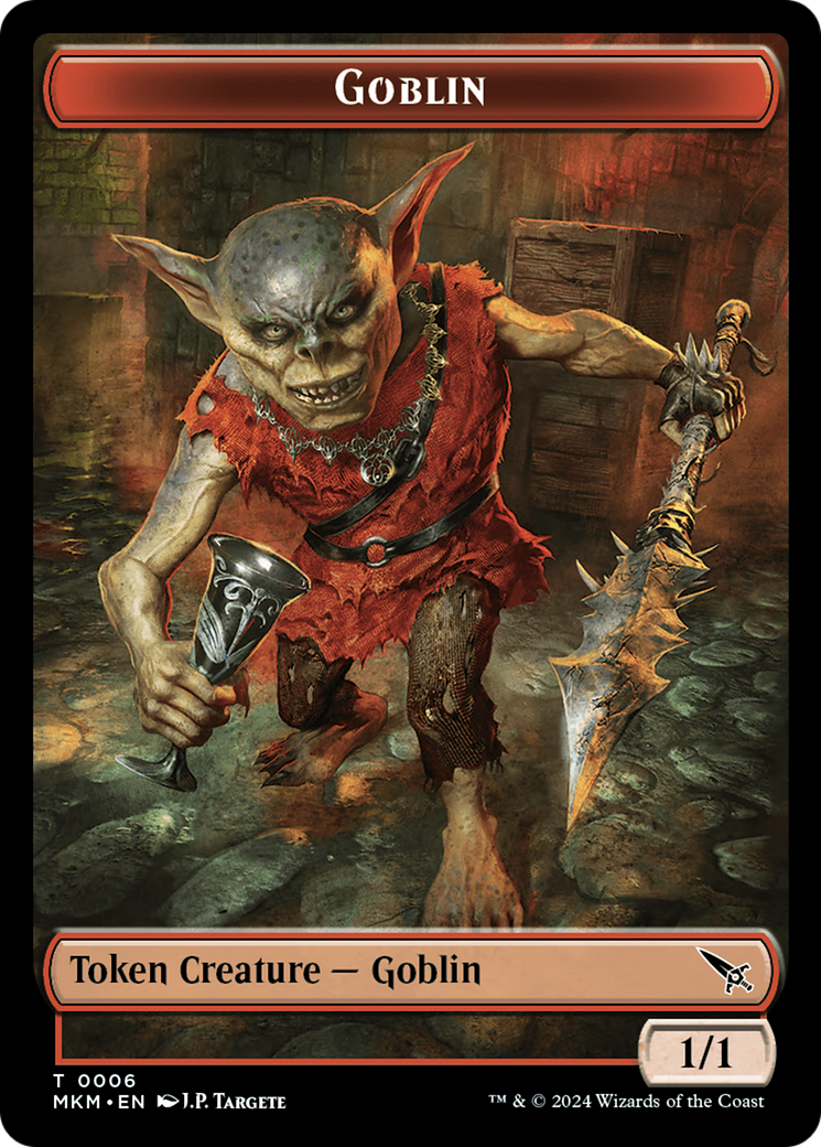 Detective // Goblin Double-Sided Token [Murders at Karlov Manor Tokens] | Yard's Games Ltd