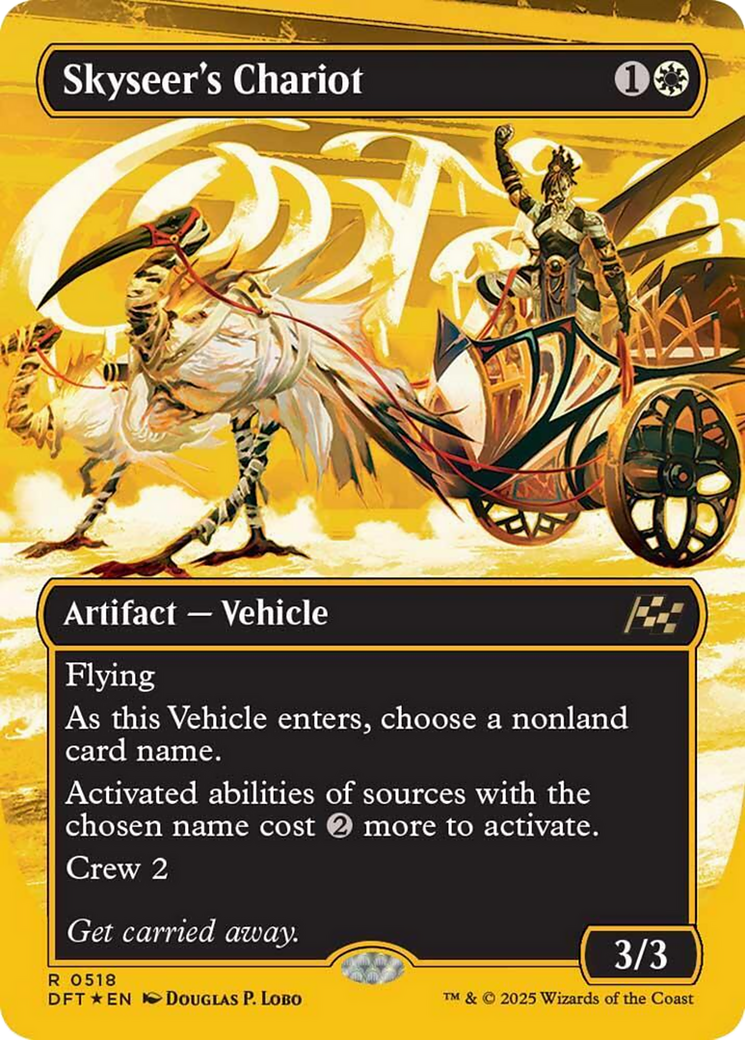 Skyseer's Chariot (Borderless) (First-Place Foil) [Aetherdrift] | Yard's Games Ltd