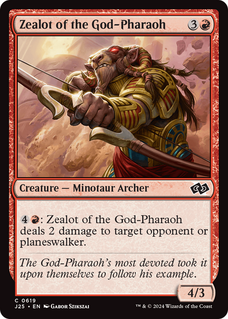 Zealot of the God-Pharaoh [Foundations Jumpstart] | Yard's Games Ltd