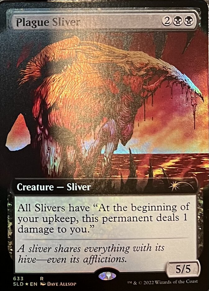 Plague Sliver (Extended Art) [Secret Lair Drop Promos] | Yard's Games Ltd