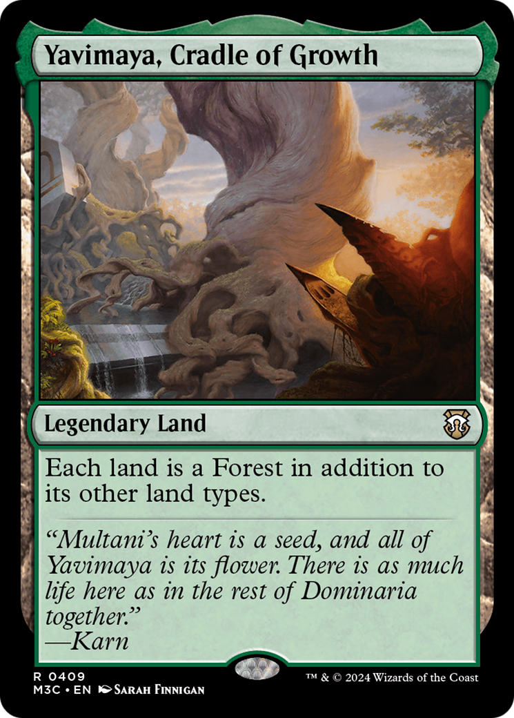 Yavimaya, Cradle of Growth (Ripple Foil) [Modern Horizons 3 Commander] | Yard's Games Ltd