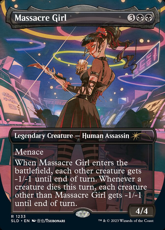 Massacre Girl (Borderless) [Secret Lair Drop Series] | Yard's Games Ltd