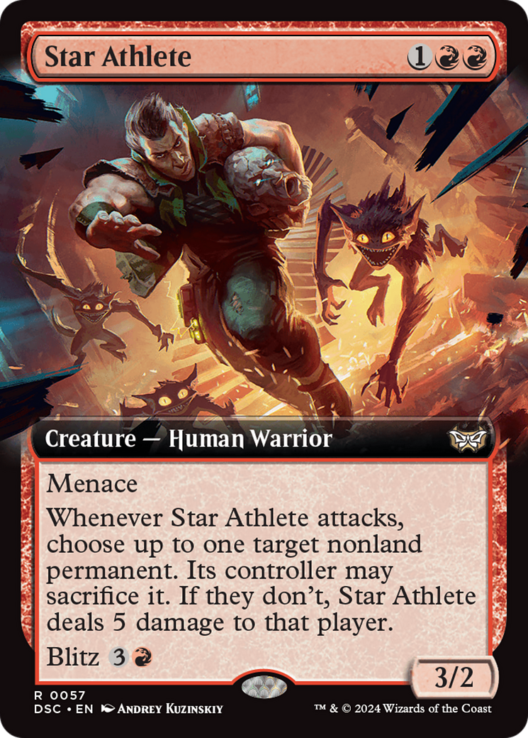 Star Athlete (Extended Art) [Duskmourn: House of Horror Commander] | Yard's Games Ltd