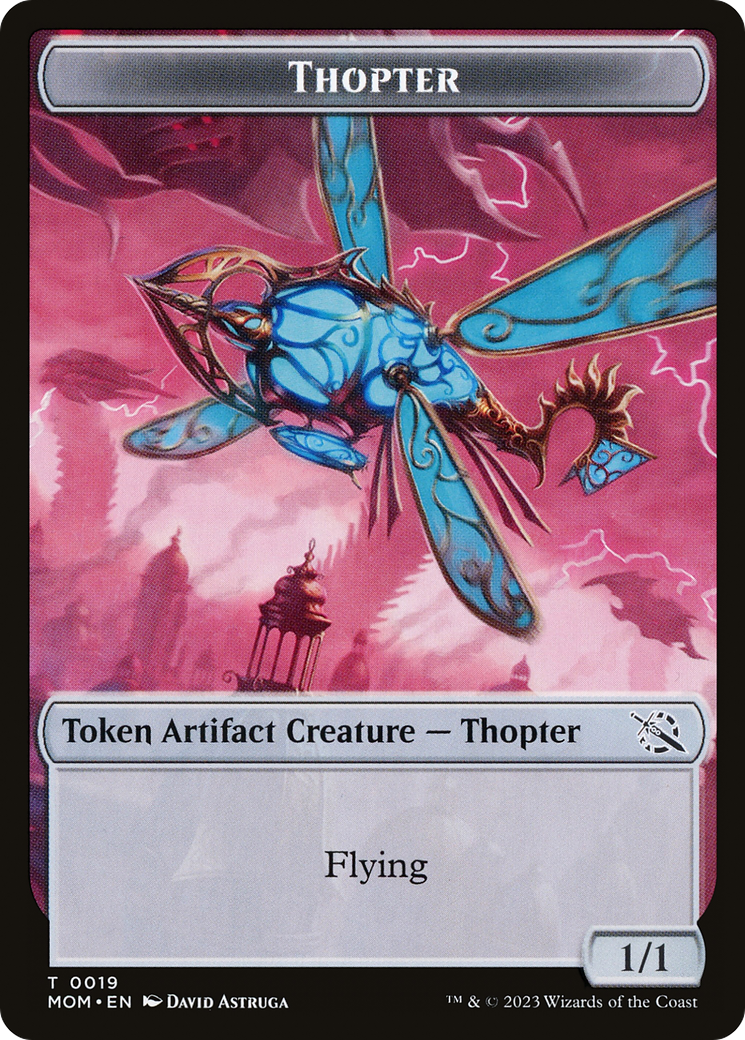 Warrior // Thopter Double-Sided Token [March of the Machine Tokens] | Yard's Games Ltd