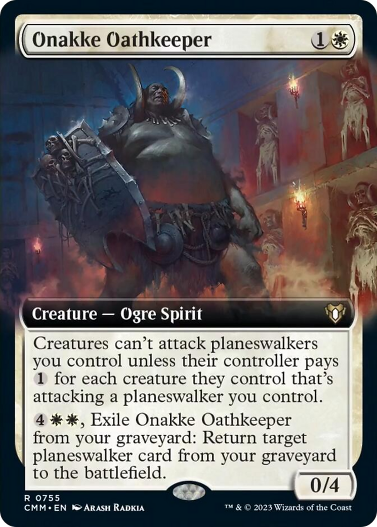 Onakke Oathkeeper (Extended Art) [Commander Masters] | Yard's Games Ltd