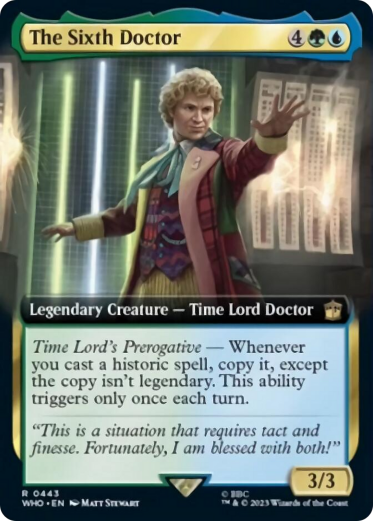 The Sixth Doctor (Extended Art) [Doctor Who] | Yard's Games Ltd