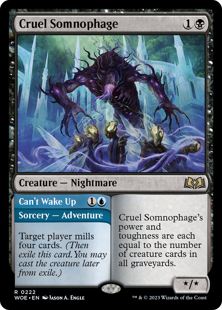 Cruel Somnophage // Can't Wake Up [Wilds of Eldraine] | Yard's Games Ltd