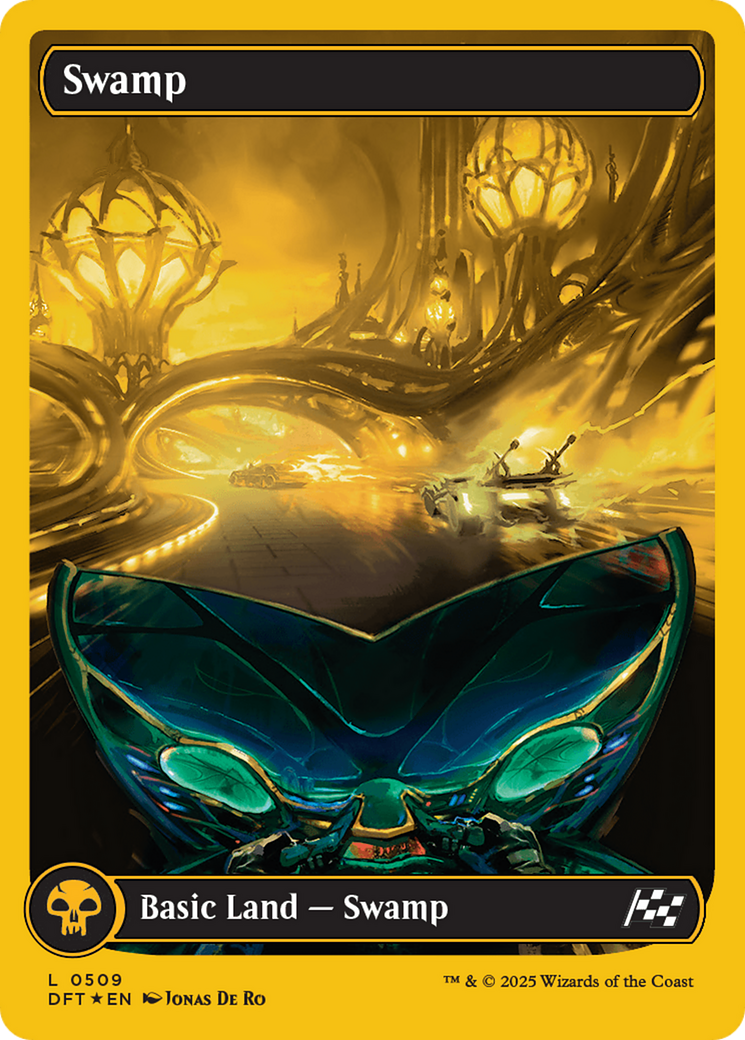 Swamp (0509) (First-Place Foil) [Aetherdrift] | Yard's Games Ltd