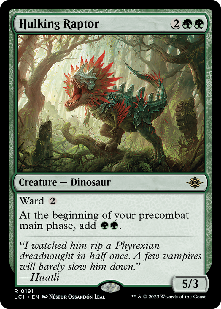 Hulking Raptor [The Lost Caverns of Ixalan] | Yard's Games Ltd