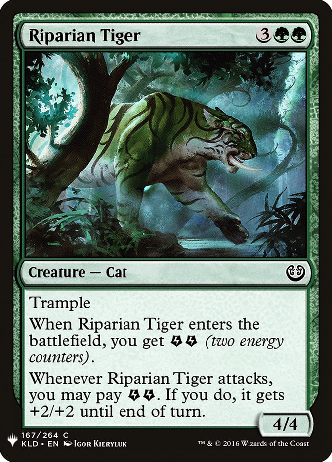 Riparian Tiger [Mystery Booster] | Yard's Games Ltd