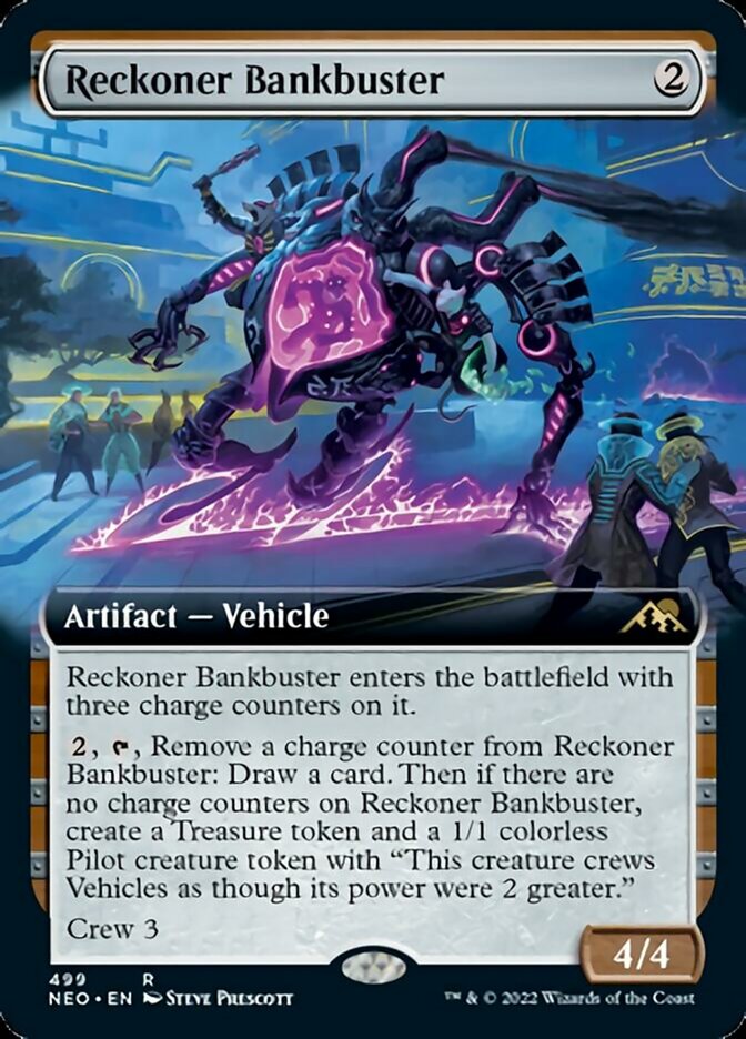 Reckoner Bankbuster (Extended Art) [Kamigawa: Neon Dynasty] | Yard's Games Ltd