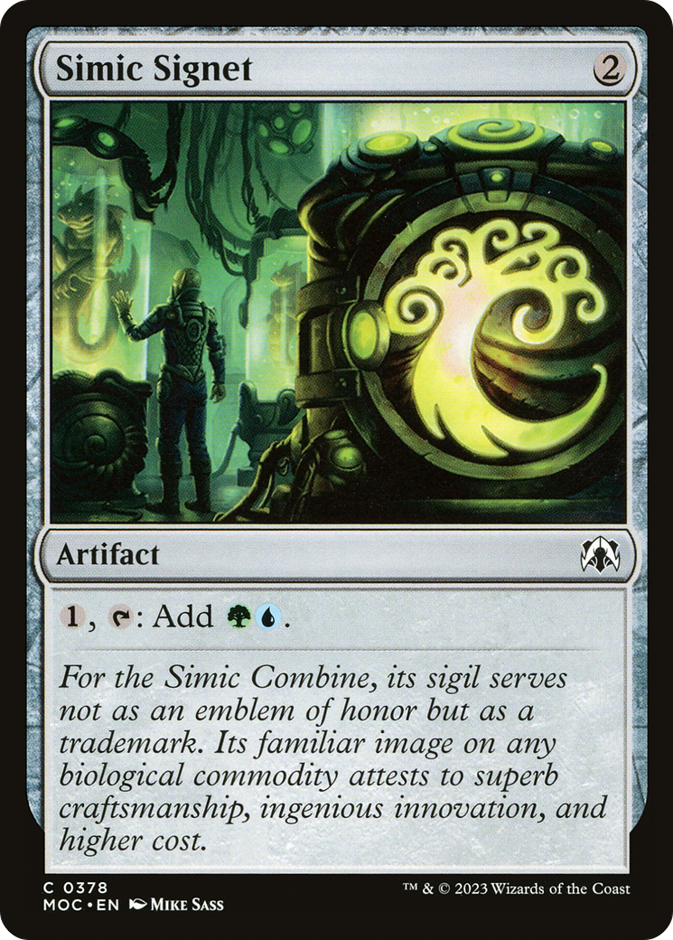 Simic Signet [March of the Machine Commander] | Yard's Games Ltd