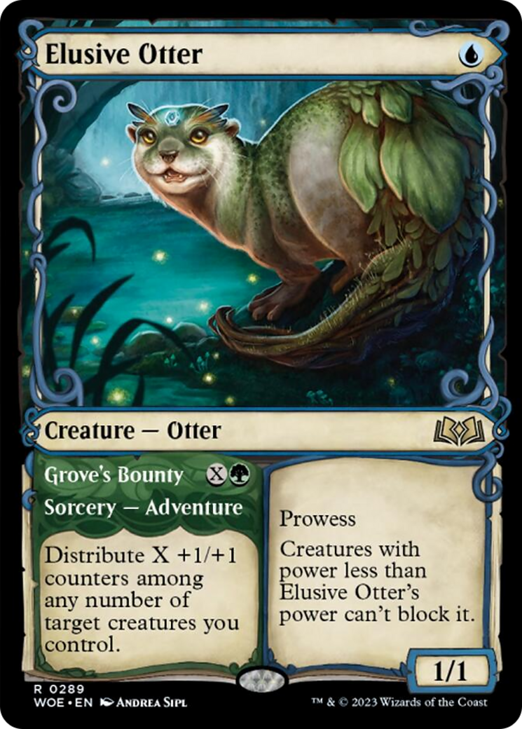 Elusive Otter // Grove's Bounty (Showcase) [Wilds of Eldraine] | Yard's Games Ltd