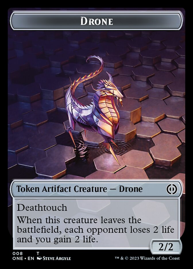 Drone Token [Phyrexia: All Will Be One Tokens] | Yard's Games Ltd