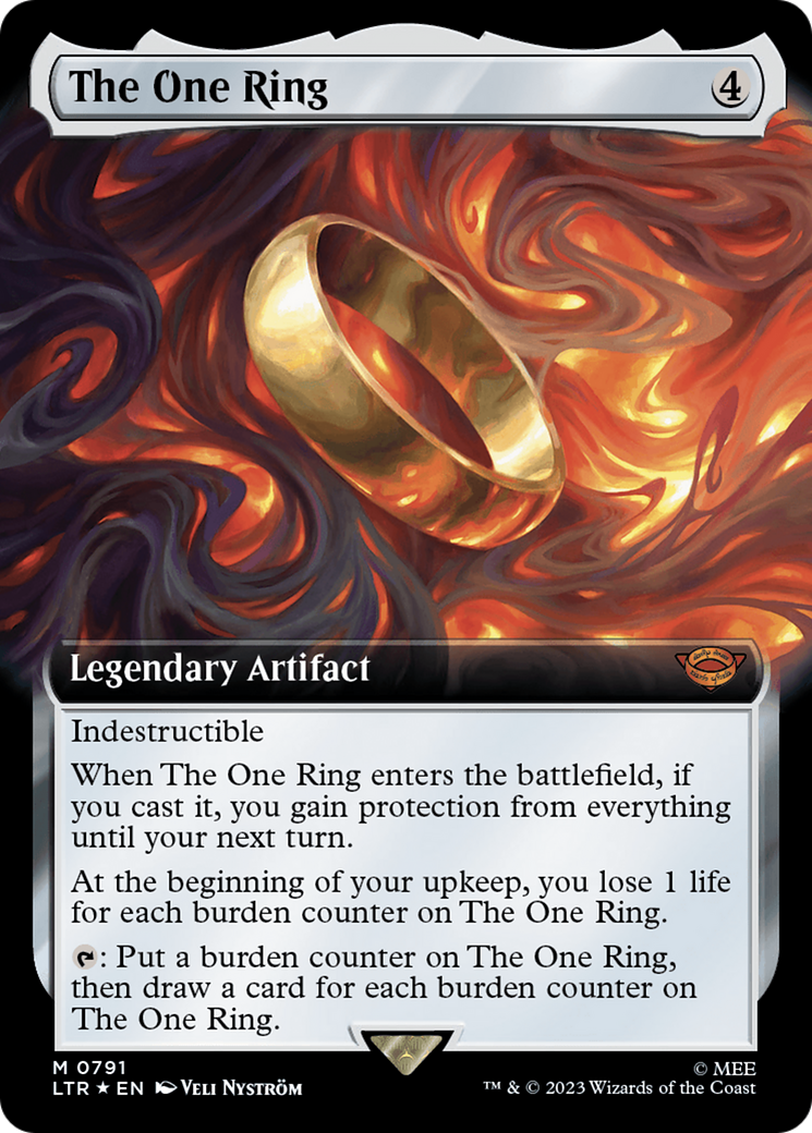 The One Ring (Extended Art) (Surge Foil) [The Lord of the Rings: Tales of Middle-Earth] | Yard's Games Ltd