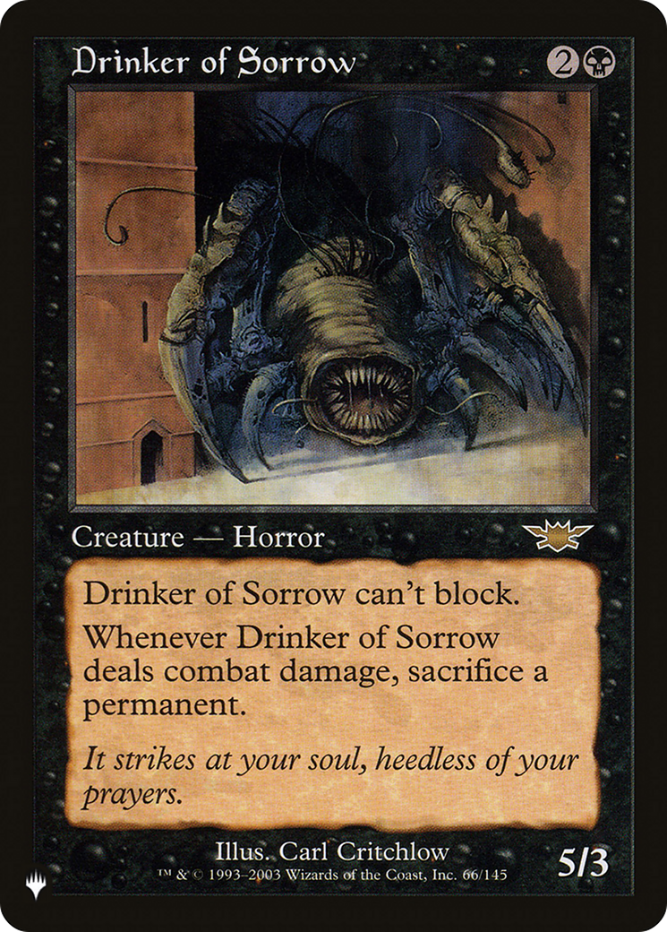 Drinker of Sorrow [The List] | Yard's Games Ltd