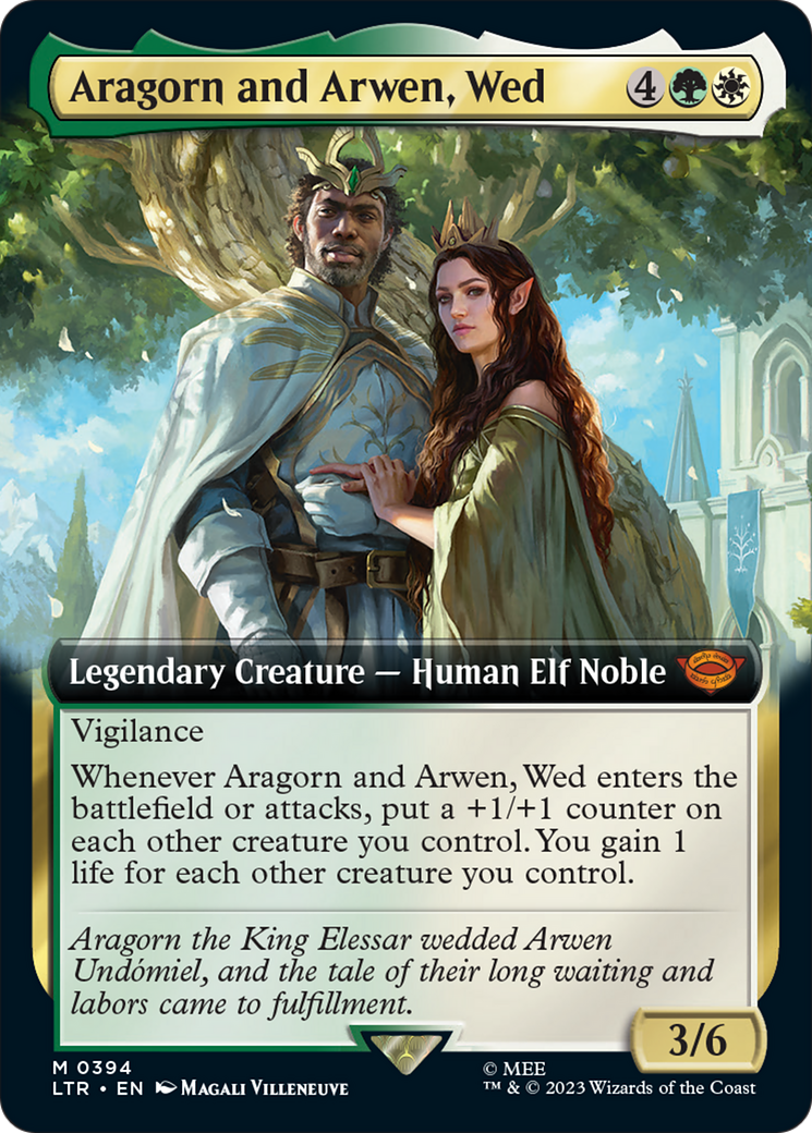 Aragorn and Arwen, Wed (Extended Art) [The Lord of the Rings: Tales of Middle-Earth] | Yard's Games Ltd