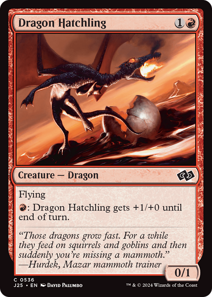 Dragon Hatchling [Foundations Jumpstart] | Yard's Games Ltd