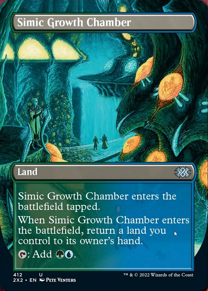 Simic Growth Chamber (Borderless Alternate Art) [Double Masters 2022] | Yard's Games Ltd