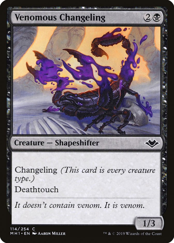 Venomous Changeling [Modern Horizons] | Yard's Games Ltd