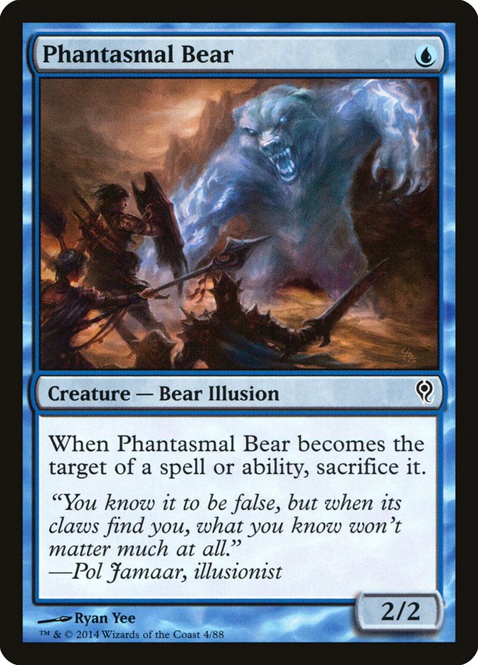 Phantasmal Bear [Duel Decks: Jace vs. Vraska] | Yard's Games Ltd