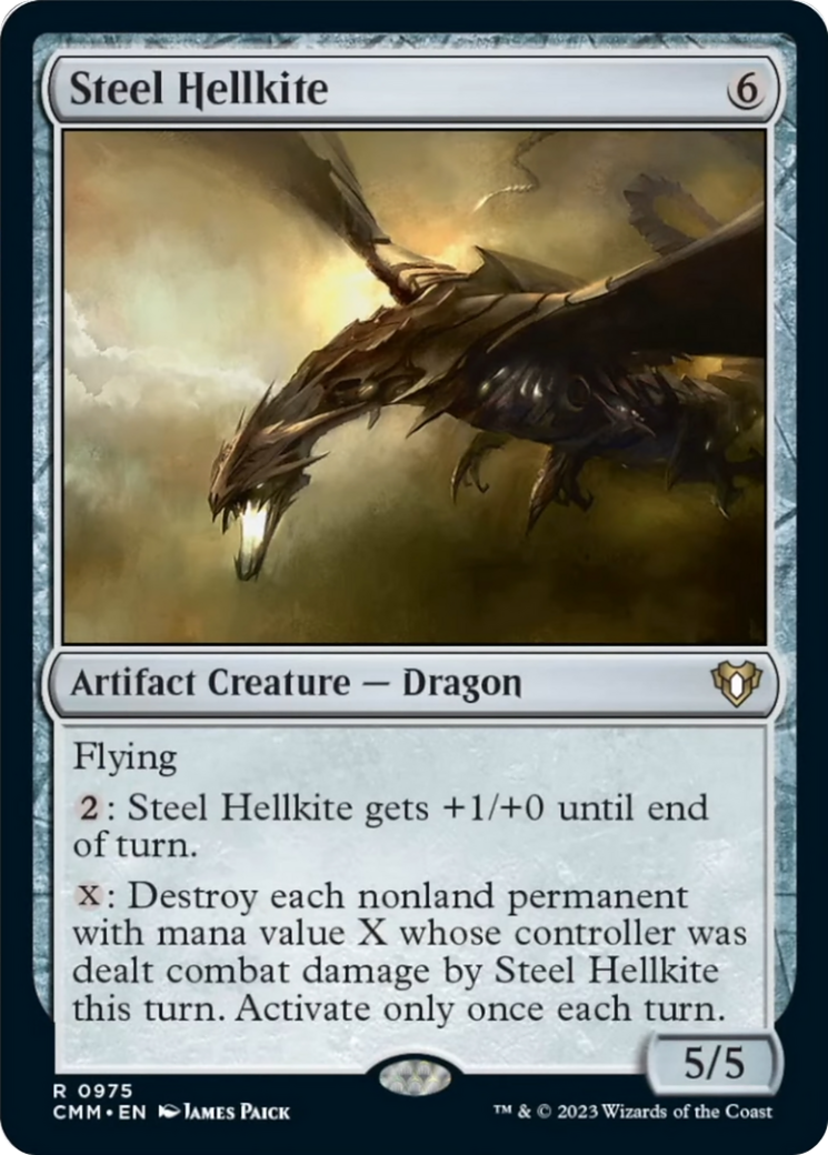 Steel Hellkite [Commander Masters] | Yard's Games Ltd