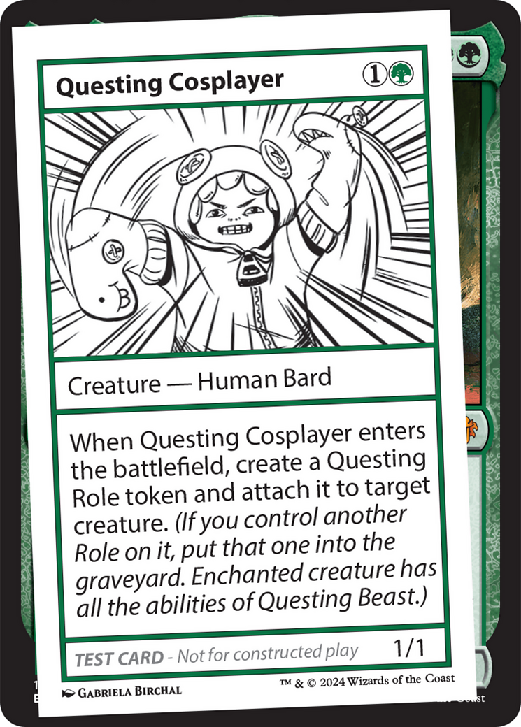 Questing Cosplayer [Mystery Booster 2 Playtest Cards] | Yard's Games Ltd