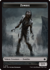 Rat (0014) // Zombie Double-Sided Token [Foundations Tokens] | Yard's Games Ltd