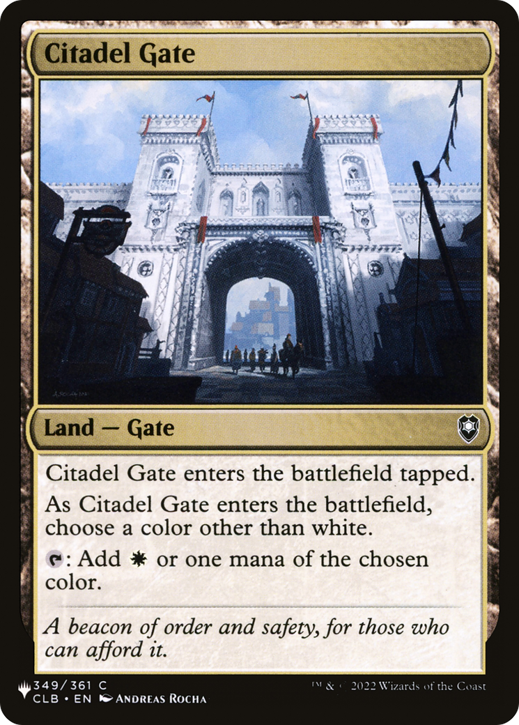 Citadel Gate [The List] | Yard's Games Ltd