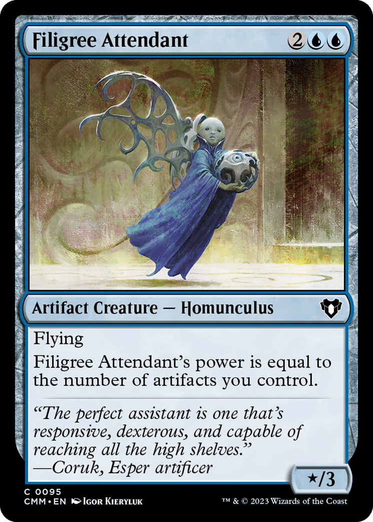 Filigree Attendant [Commander Masters] | Yard's Games Ltd