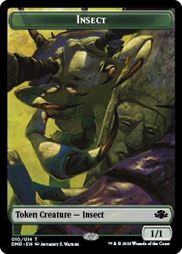 Insect // Construct Double-Sided Token [Dominaria Remastered Tokens] | Yard's Games Ltd