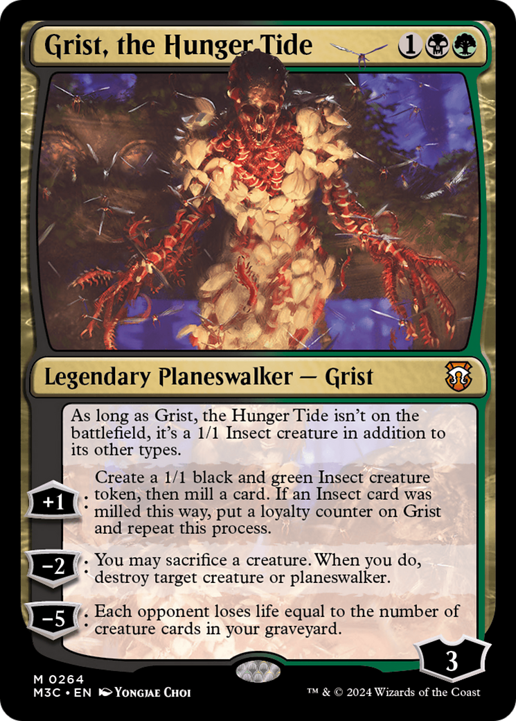 Grist, the Hunger Tide (Ripple Foil) [Modern Horizons 3 Commander] | Yard's Games Ltd