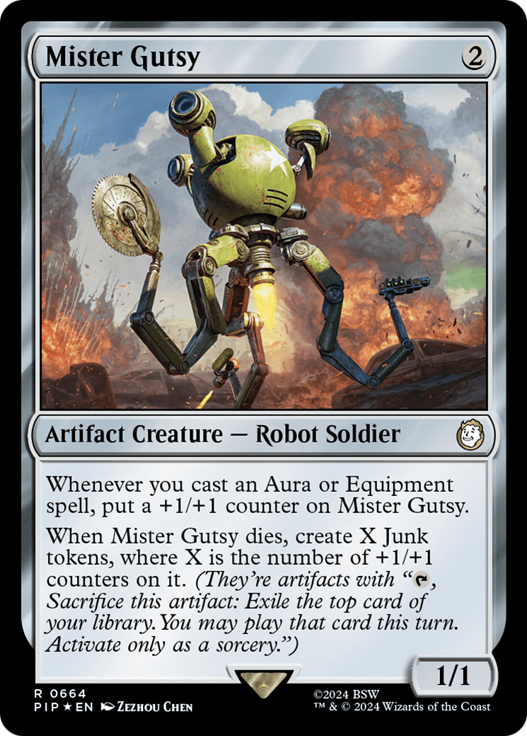 Mister Gutsy (Surge Foil) [Fallout] | Yard's Games Ltd