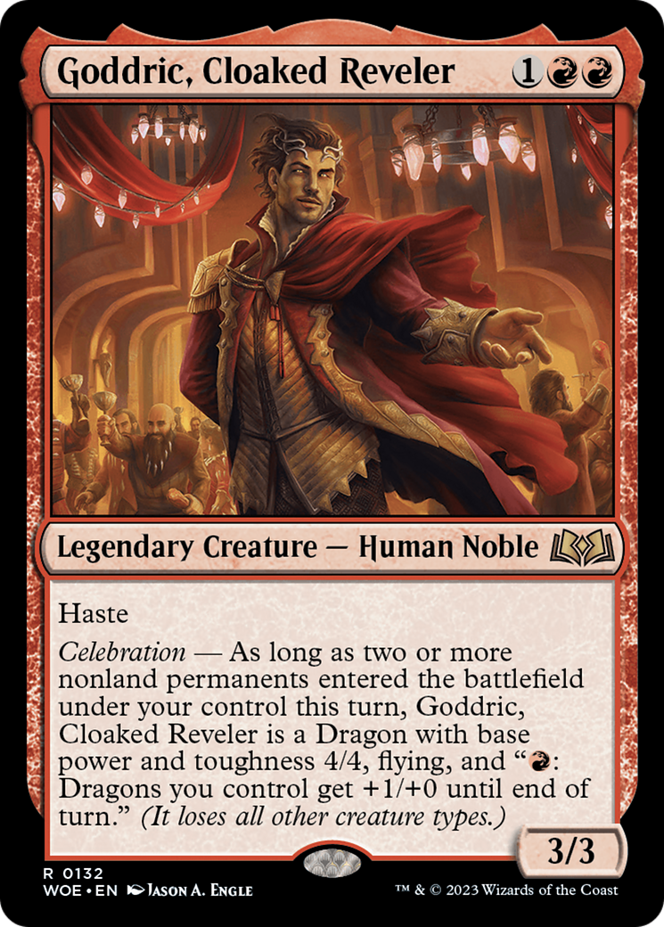 Goddric, Cloaked Reveler [Wilds of Eldraine] | Yard's Games Ltd