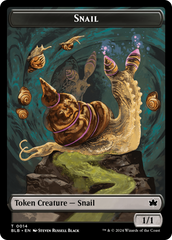 Snail // Thundertrap Trainer Double-Sided Token [Bloomburrow Tokens] | Yard's Games Ltd