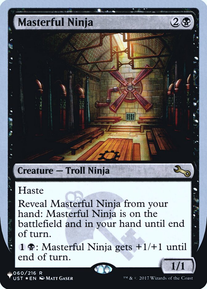 Masterful Ninja (Unfinity Foil Edition) [The List] | Yard's Games Ltd