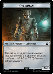 Human (0006) // Cyberman Double-Sided Token [Doctor Who Tokens] | Yard's Games Ltd