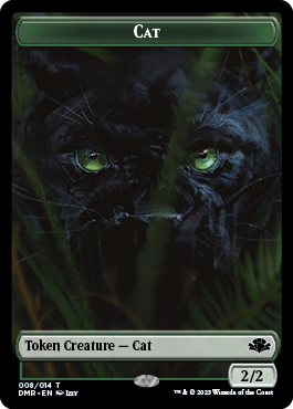 Elephant // Cat (008) Double-Sided Token [Dominaria Remastered Tokens] | Yard's Games Ltd