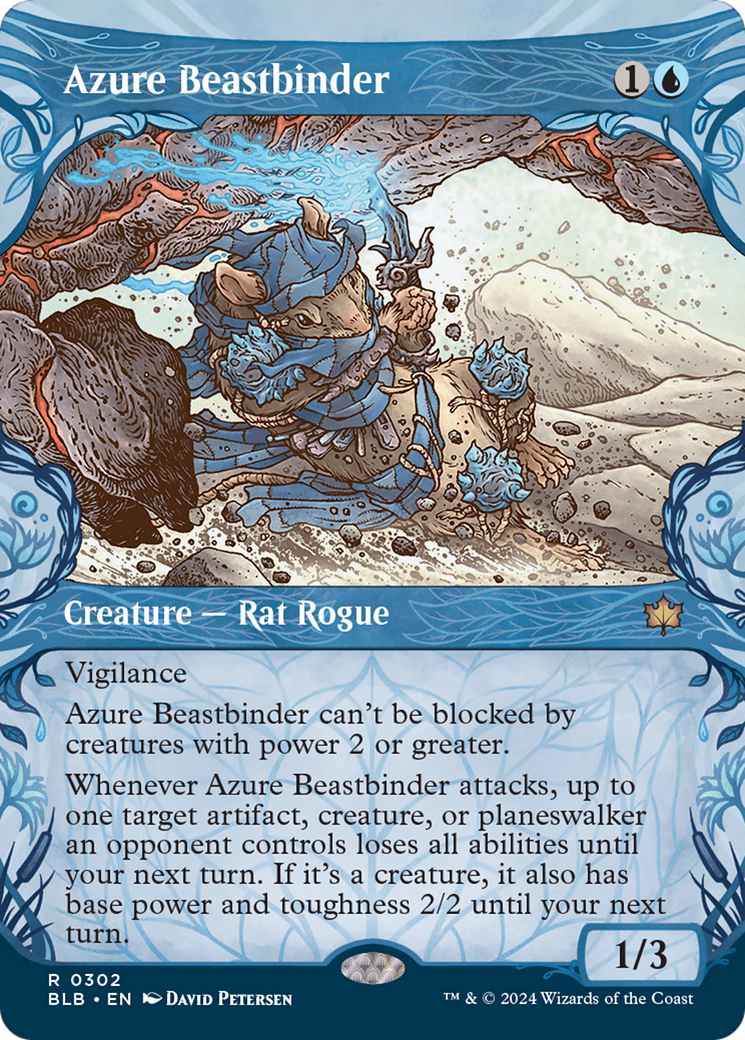 Azure Beastbinder (Showcase) [Bloomburrow] | Yard's Games Ltd