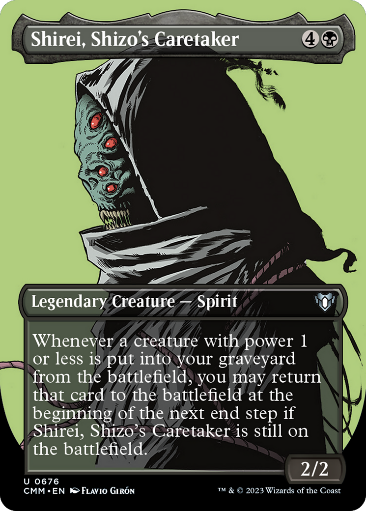 Shirei, Shizo's Caretaker (Borderless Profile) [Commander Masters] | Yard's Games Ltd