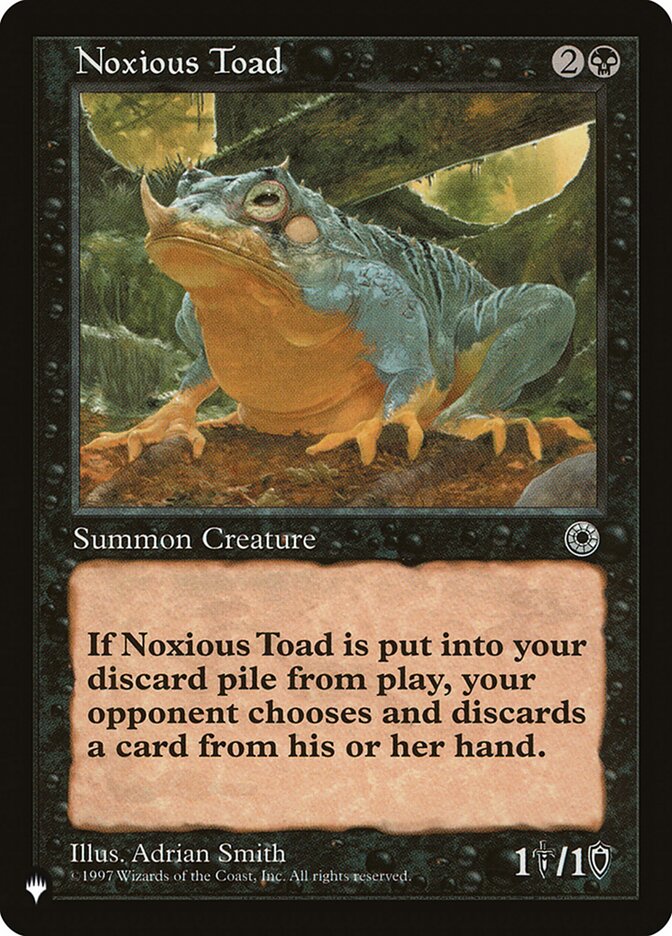 Noxious Toad [The List] | Yard's Games Ltd